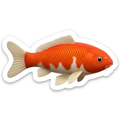 Koi fish sticker