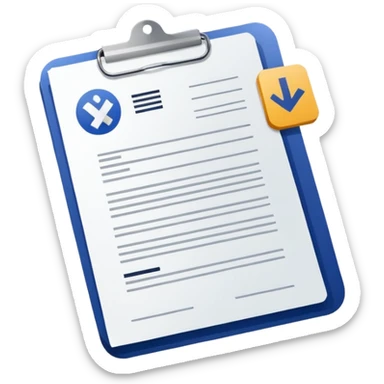 generate a flat image icon for Prescription & Report Reader sticker