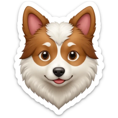 Сердечко лайк в виде породы лайка sticker