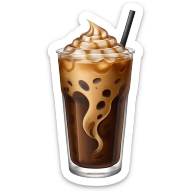 Iced coffee sticker