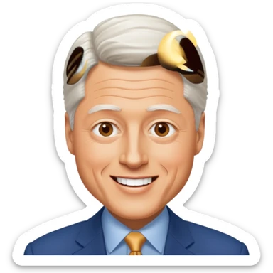 Bill Clinton president sticker
