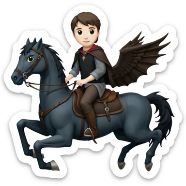Harry potter thestral saddle dnd sticker