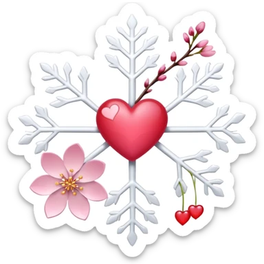 ❄️❤️✨🌸 sticker