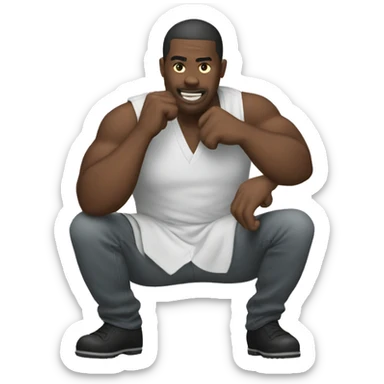 Mogging emoji sticker