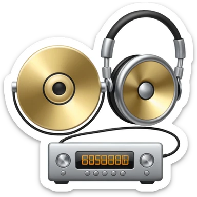 audio metallic silver chrome, no gold sticker