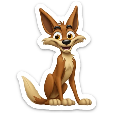 Wile E. Coyote looney tunes  sticker