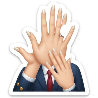 business client hand doing ☝️ sticker