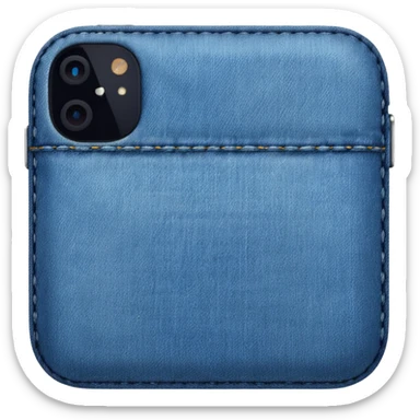 Denim iPhone sticker