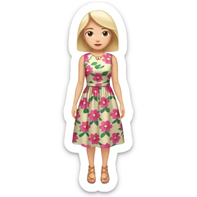 ligth woman housewife clothes full body  sticker