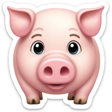 Fat pig sticker
