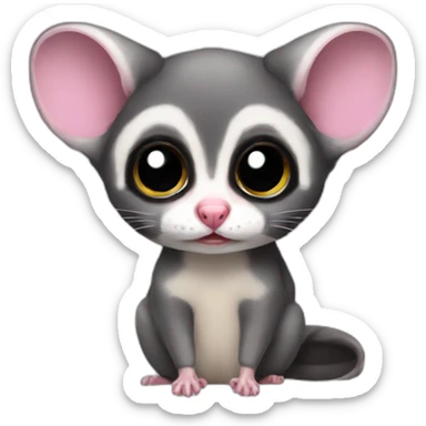 Sad sugar glider sticker