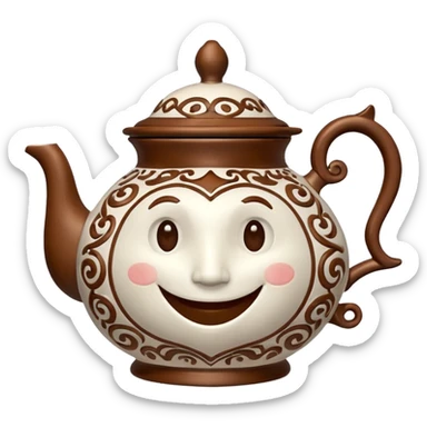 talking teapot sticker