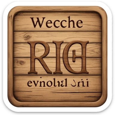 the word "RCH" on a sign sticker