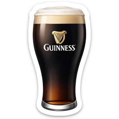 Pint of Guinness sticker