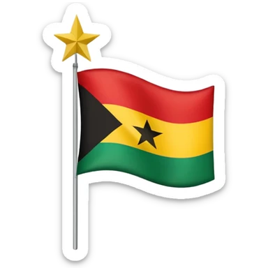 Create flag of Ghana sticker