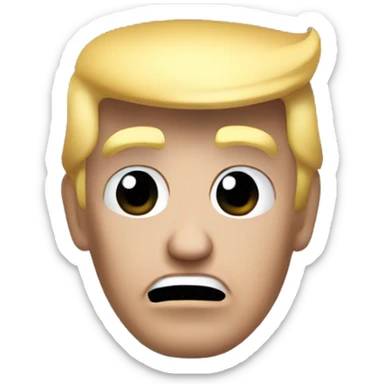 Donald trump in time trash can  sticker