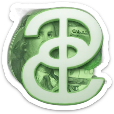 USD money symbol sticker