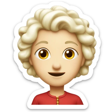 Sugarplum white red sticker