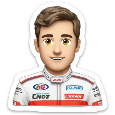 Charle Leclerc F1 driver sticker