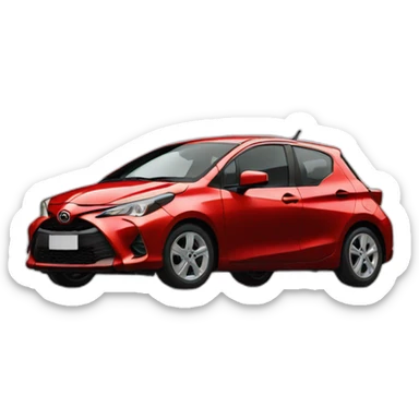 toyota yaris 2021 red sticker