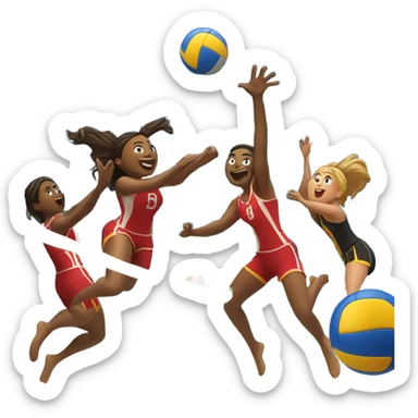 voleyball sticker