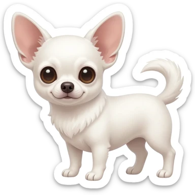 Chihuahua blanc sticker