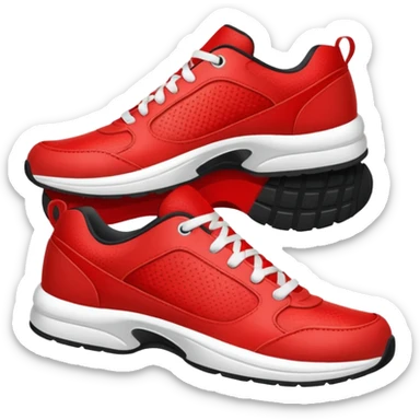 red sport shoe sticker