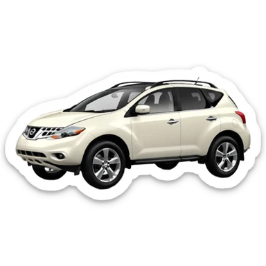 2013 white nissan murano with black interior  sticker