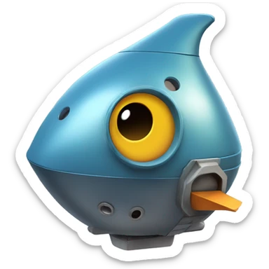 spaceship birdhouse sticker