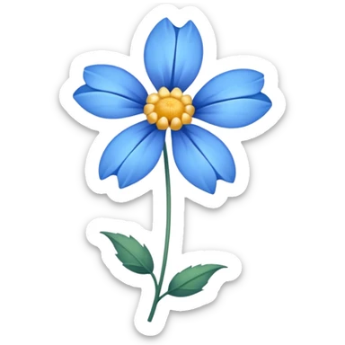 Une fleure bleue fannee comme ça : 🥀 sticker
