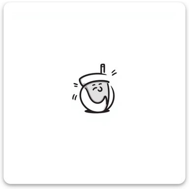 fun playful butt, hand drawn doodle, notion style sticker