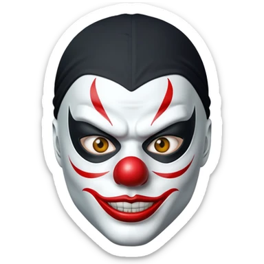 Ninja mit Clown Maske  sticker