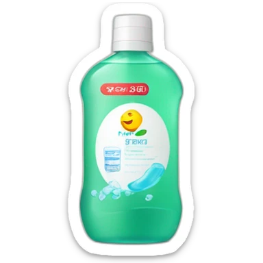 Mouthwash sticker
