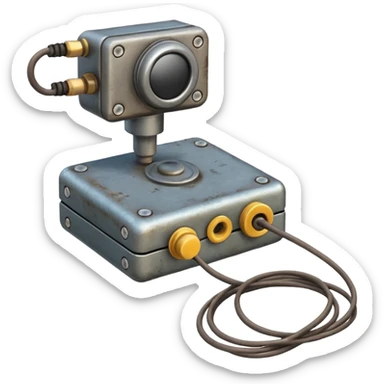 a sensor with a wire and a sensor for tracking sticker