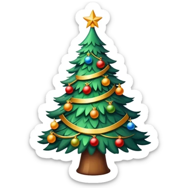 christmas tree sticker