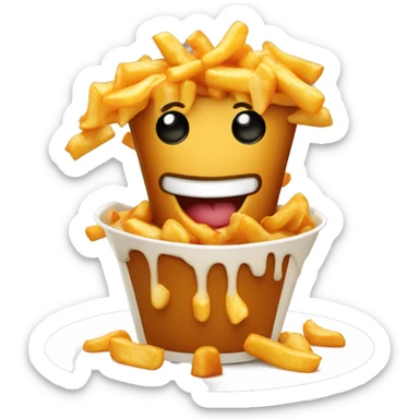 Poutine qui danse la salsa sticker