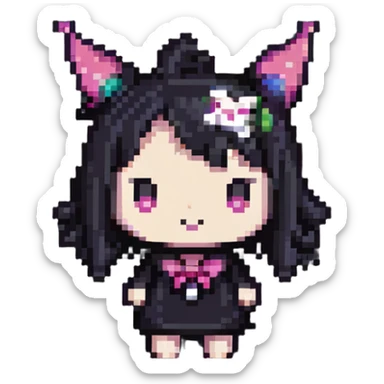 pink Kuromi sticker