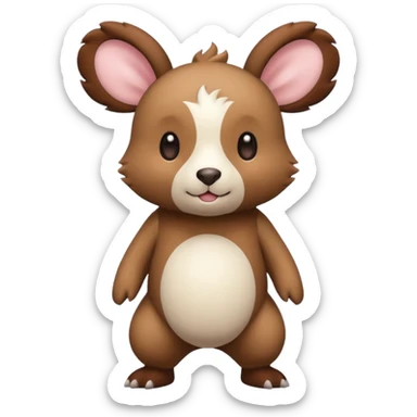 Teddiursa-Buneary-Minccino-fusion  sticker