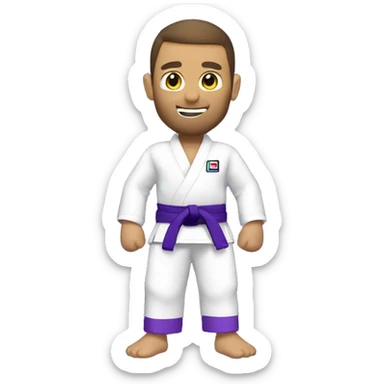 Jiu Jitsu purple belt sticker
