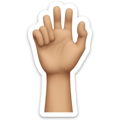 men arm outstretched  sticker