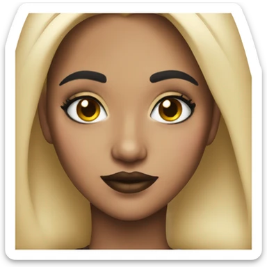 A girl with alt style makeup sticker