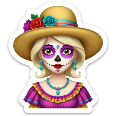 Catrina mexicana sticker