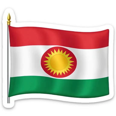 Kurdistan flag sticker