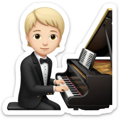 Luthier young pianist  sticker