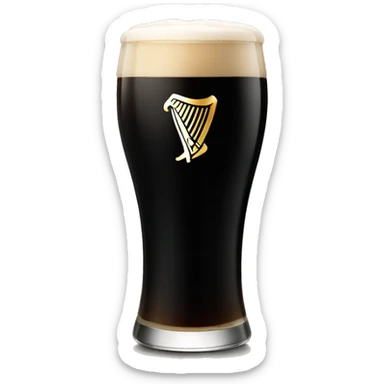 Pint of Guinness sticker