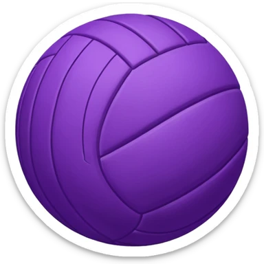 Purple Volleyball sticker