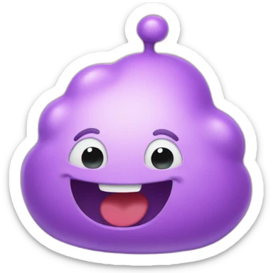 happy blob talking sticker