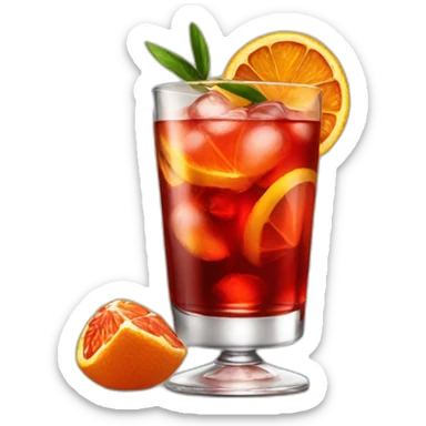 negroni cocktail sticker