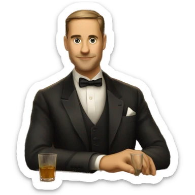 Speakeasy 1920s bar  sticker