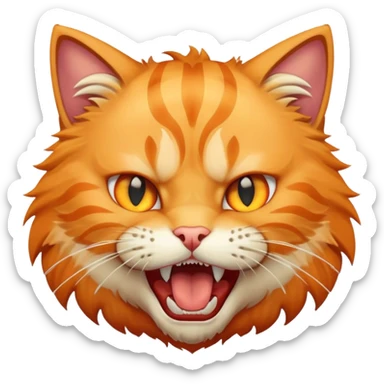 cat attack 12 sticker